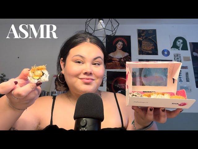 ASMR eating sushi // eating sounds