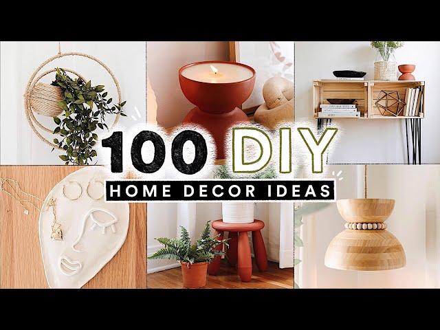 100 DIY HOME DECOR IDEAS + HACKS You Actually Want To Make!  (Full Tutorials)