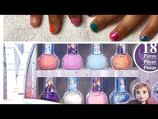 Frozen II Nail Polish Unboxed by 2 year old