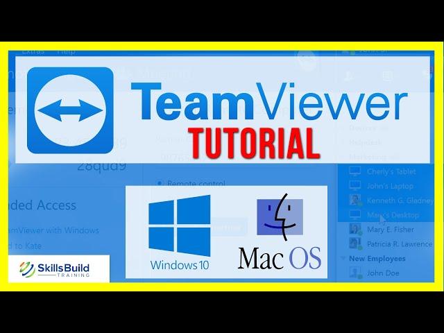 How To Use TeamViewer (Remote Control for Windows or Mac)