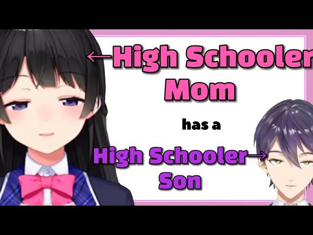 [Eng Subs] High Schooler Mom and Son, Tsukino Mito and Kenmochi Touya [Nijisanji]