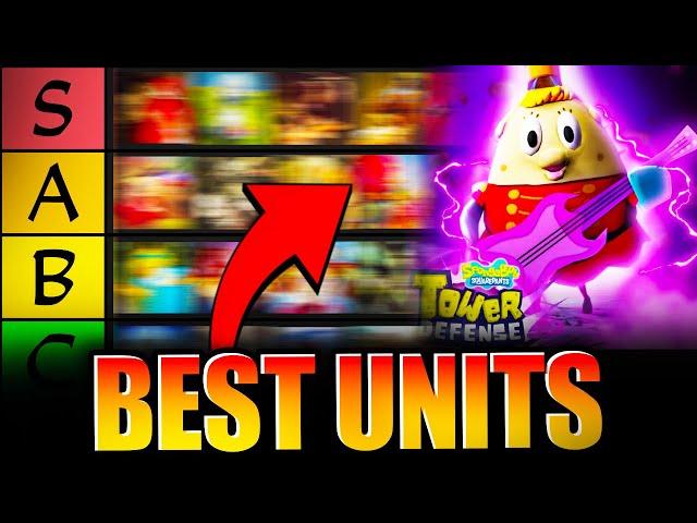 UPDATE 8.5 SpongeBob Tower Defense Tier List! (Best & Worst Units Ranked)