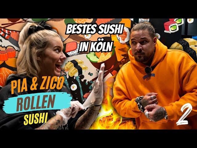 PIA TILLMANN & ZICO IM WETTSTREIT MIT KÖSTLICHEN ROLLEN & TIEFGRÜNDIGEN GESPRÄCHEN! (EatSu Köln) #2