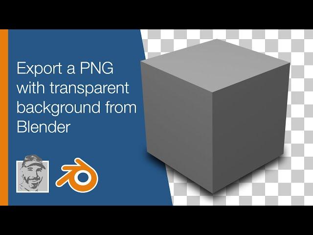 Export a PNG with transparent background from Blender