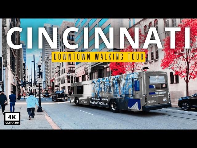  Downtown Cincinnati Walking Tour (4K) | Discover Ohio’s HIDDEN Gems, USA!