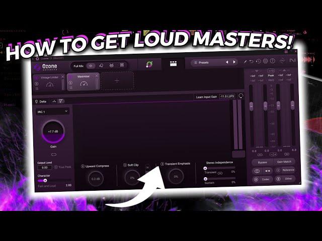 HOW TO GET LOUD MASTERS!