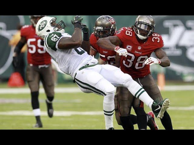 Dashon Goldson Huge Hit On Jeff Cumberland | Jets vs Bucs 2013