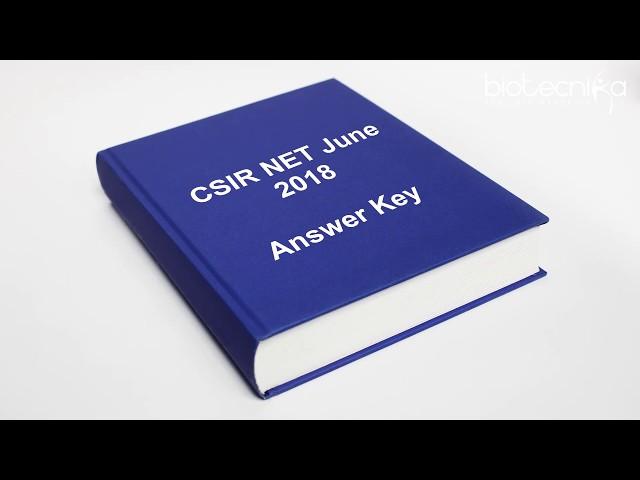 CSIR NET Answer Key Download Link