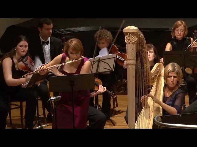 Mozart Concerto for Flute  Harp and Orchestra in C major, K 299 - complete - LIVE