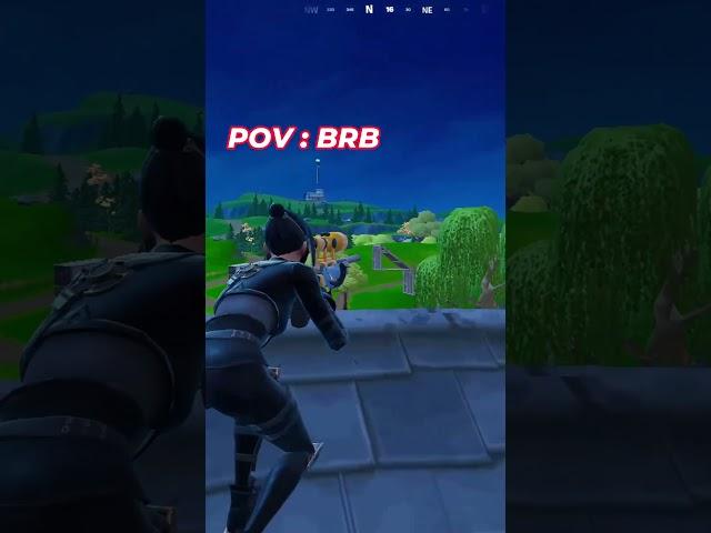 he sais : be right back #fortnite #shorts #klout