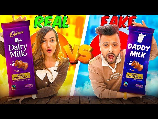 Fake Vs Real FOOD Brands CHALLENGES *OMG* 