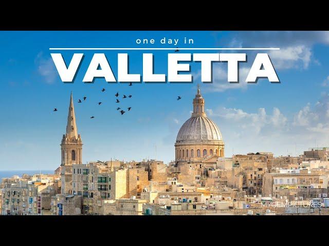 ONE DAY IN VALLETTA (MALTA) | 4K | The beautiful capital of Malta