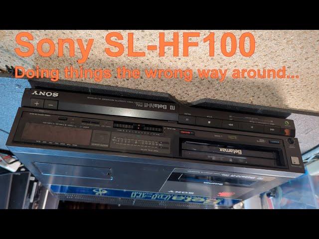 Sony SL-HF100 Betamax  - No colour - Doing things the wrong way around - Part 1