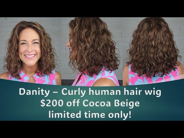 HUGE SALE! Danity CURLY Remy Human Hair Wig only $599 | limited time! In Vogue Medical Wigs