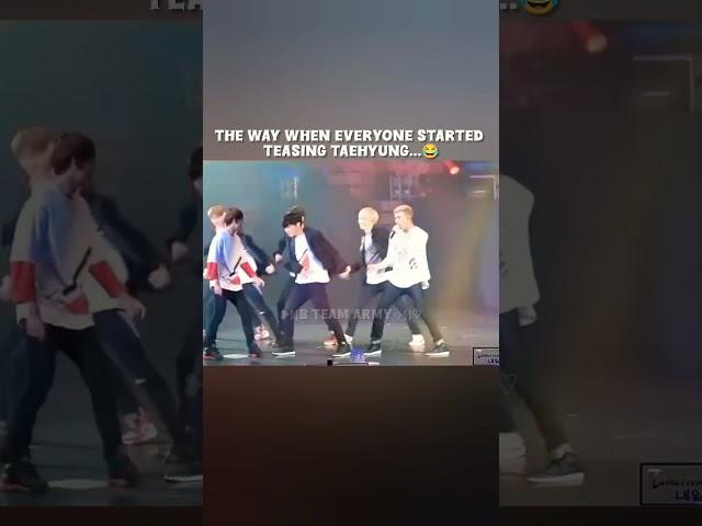 Everyone started teasing Taehyung#kimtaehyung#tae#thv#bts#the#way#when#everyone#funnyshorts#shorts