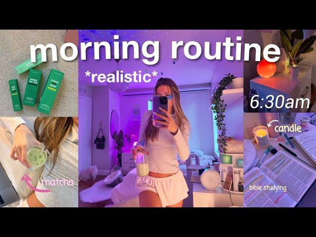 my 6am REALISTIC morning routine:  productive & healthy + new begginings