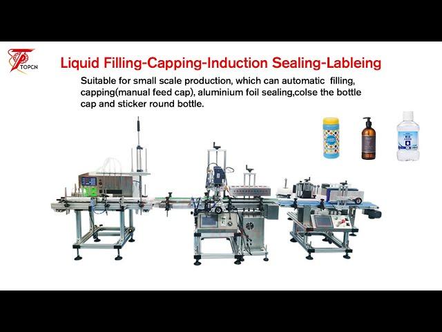 Peristaltic Pump Automatic Bottle Liquid and Paste Filling and Sealing Labeling Machine