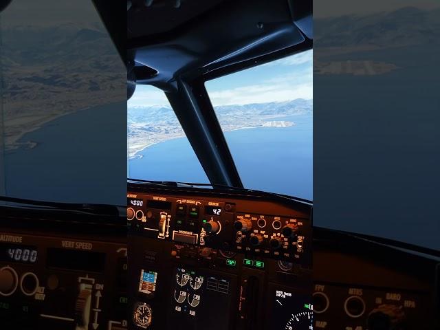 établit ils 4L Nice LFMN #flight_simulator #homecockpit #aviation #737 #msfs2020 #landing #airport