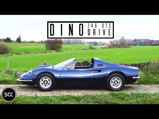 FERRARI 246 GTS / SPIDER DINO 1972 - Test drive in top gear - GT V6 Engine sound | SCC TV