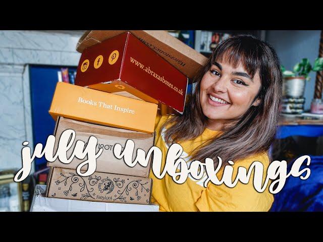 July Unboxings! Abraxas, YA & Adult Fairyloot, GSFF, Waterstones & Special Editions! // 2022