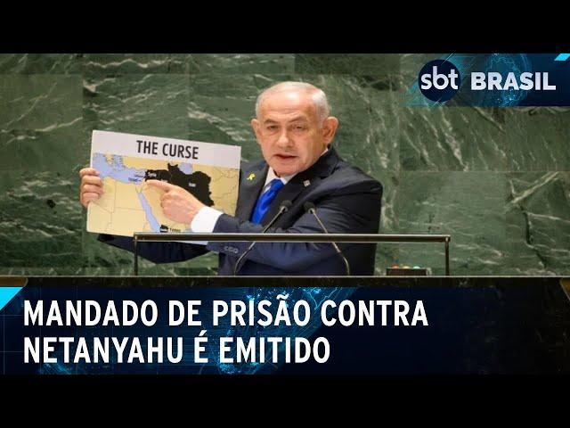 Tribunal Penal Internacional emite mandado de prisão contra Netanyahu | SBT Brasil (21/11/24)