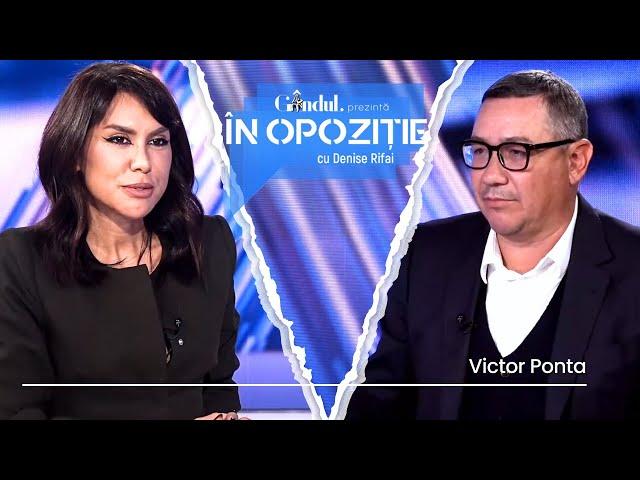 În Opoziție cu Denise Rifai | Invitat: Victor Ponta