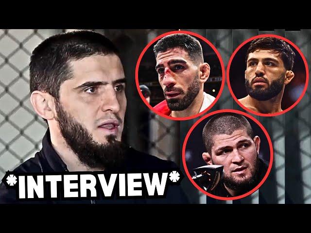 Islam Makhachev Challenges Ilia Topuria, Talks Arman Tsarukyan And Khabib In Corner (ENG TRANSLATED)