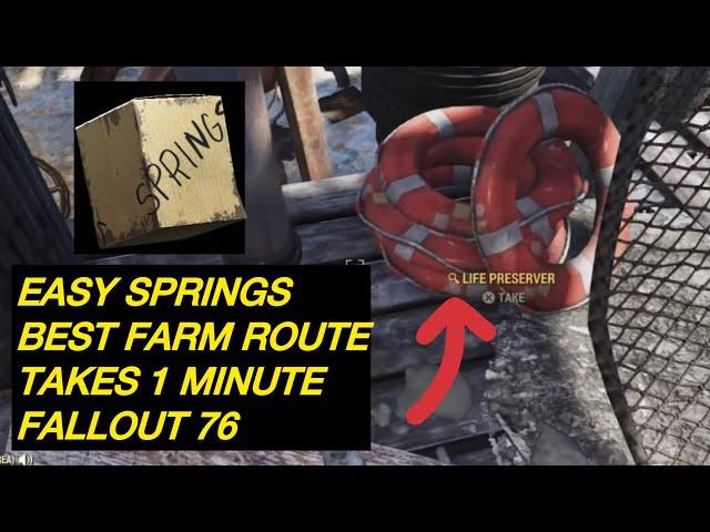 How to Get -Easy- SPRINGS Farm Fallout 76 “They Are Rare So Get Them Here”