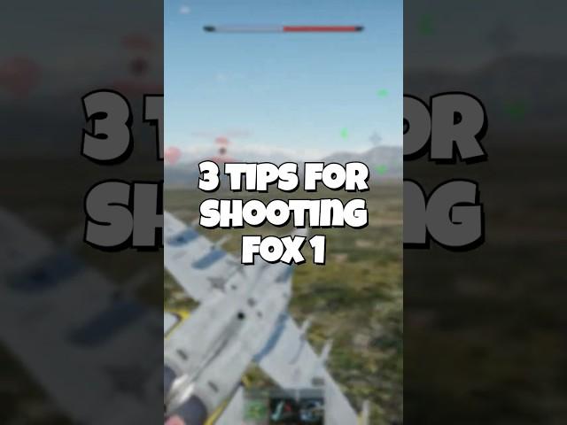 3 Tips for shooting Fox 1 Radar missiles #warthunder #warthundergameplay #military
