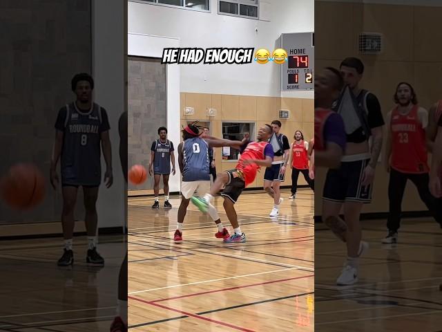 He had enough of my streetball moves #basketballshorts #1v1 #ballislife #trashtalk #streetball