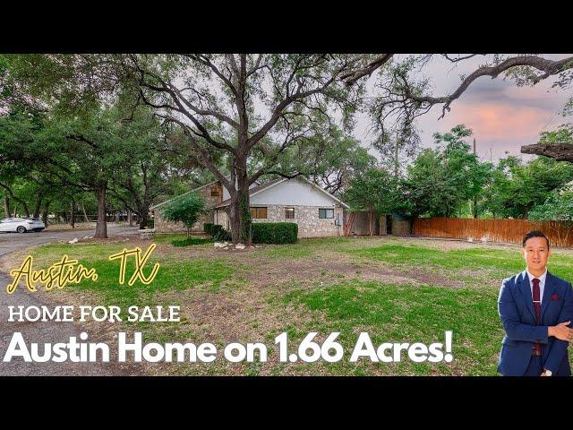 A Visionary's Dream | Property on 1.66 Acres | 4 Beds | 3 Bath | Austin, TX | Home For Sale