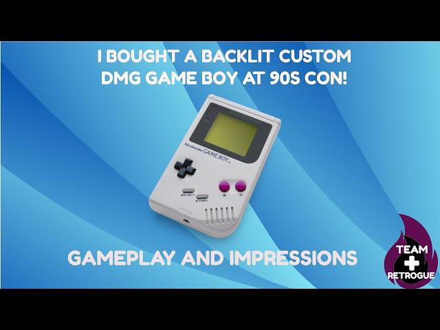 I got a backlit Game Boy at 90s Con & it's pretty awesome!