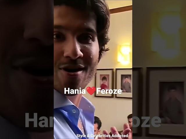 Hania Amir Making Fun with Feroze KhanBTS of Ishqiya#shorts #haniaamir #ferozekhan