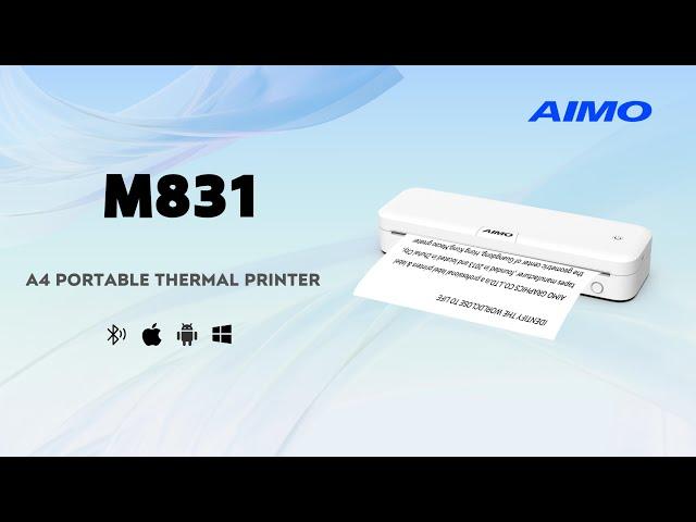 Introduction | AIMO M831 A4 Portable Thermal Printer