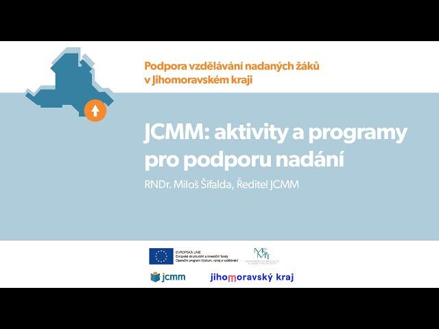 PODPORA NADANÝCH: JCMM, aktivity a programy pro podporu nadání, Miloš Šifalda