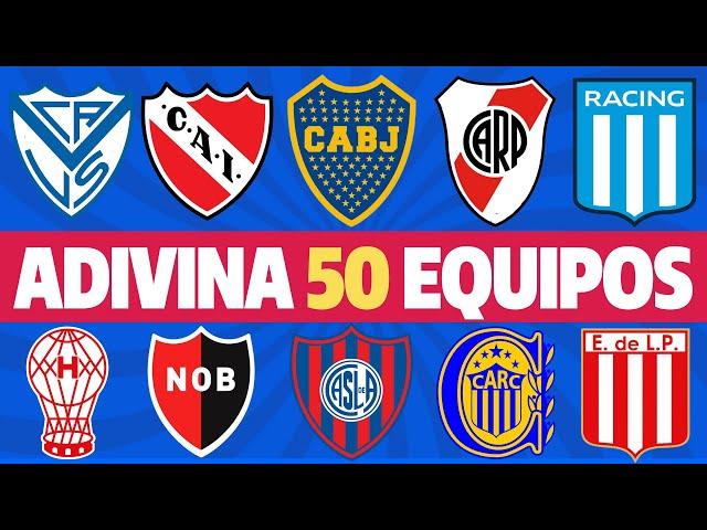 ADIVINA EL EQUIPO DE FUTBOL ARGENTINO ️  ADIVINA EL NOMBRE DEL EQUIPO DE FUTBOL QUIZ