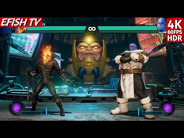 Ghost Rider & Ultron vs Thanos & Red Hulk (Hardest AI) - Marvel vs Capcom: Infinite