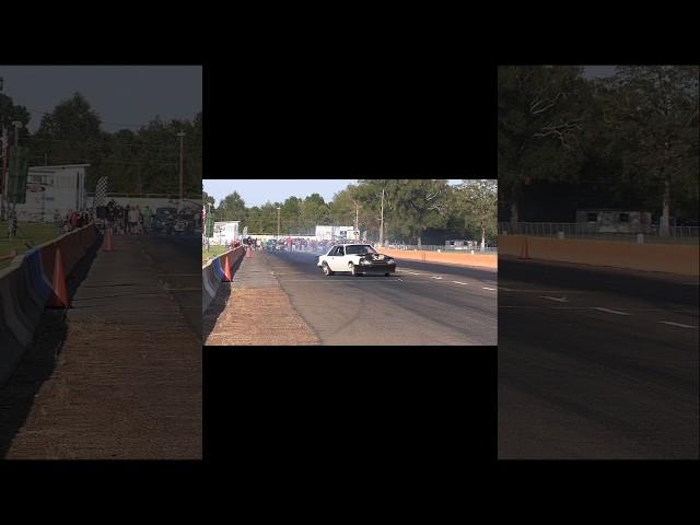 Mustang gets out of shape Backside Twin City Raceway #noprep