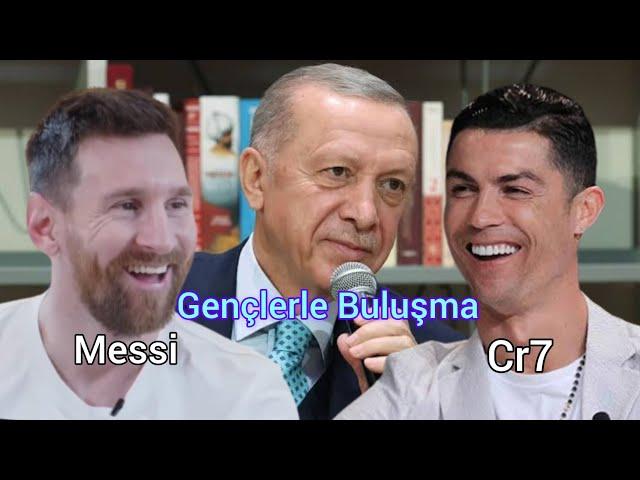 Messi Ronaldo Tayyip Erdoğan Genç Buluşması'nda, Tayyip Erdoğan Ronaldo Messi İle Buluştu