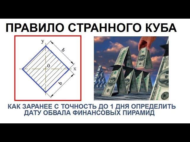 Как с точностью до 1 дня определить дату обвала финансовой пирамиды  Правило странного Куба