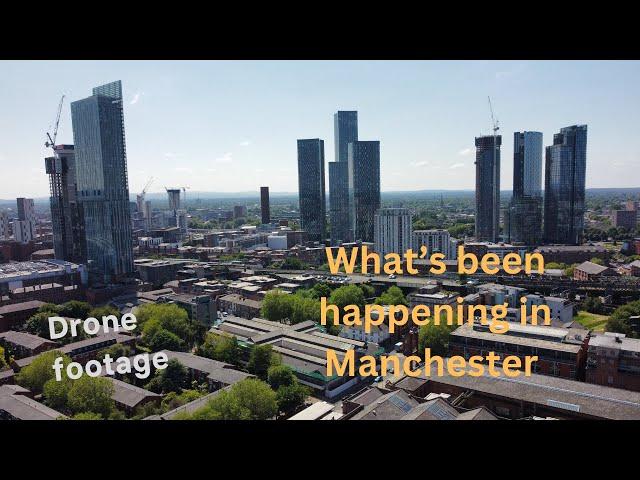 This is Manchester and Salford, manchester drone footage