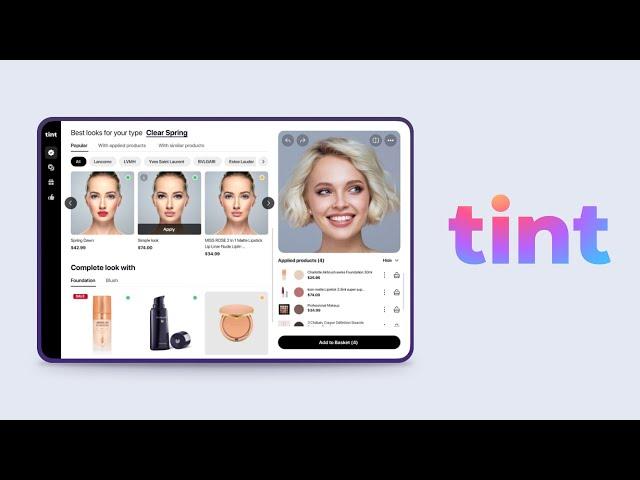 TINT Guided Virtual Try On Makeup Revolution AI Advisor | Banuba