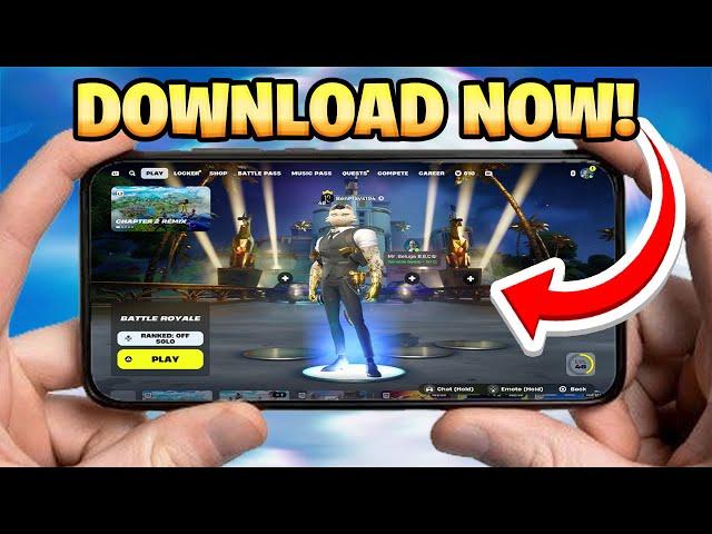 How to DOWNLOAD Fortnite Mobile on IOS & ANDROID! (Chapter 2 Remix)