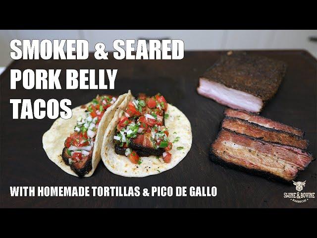 Smoked & Grilled Pork Belly Tacos | Swine & Bovine Barbecue