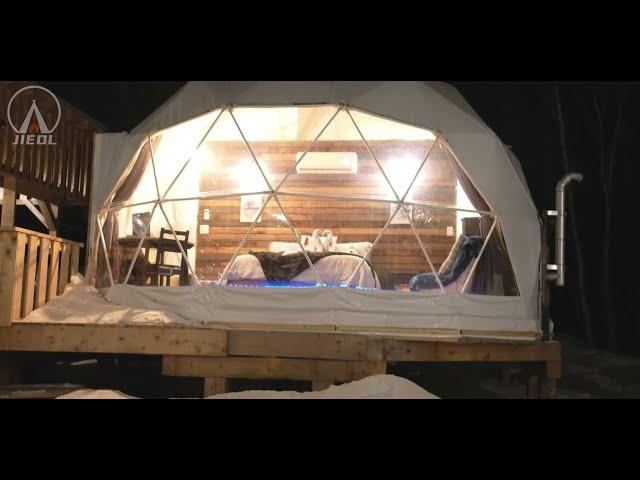 Jieol Luxury And Comfortable 4 Season Glamping Dome Tent For Camping