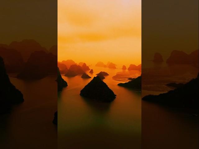 halong bay like never seen before. #vietnam #solotravel #cinematic #filmmaker #dune #travelinspo