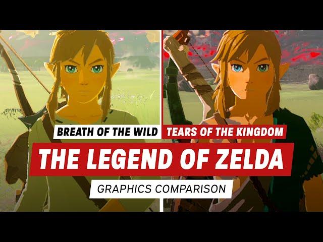 The Legend of Zelda: Breath of the Wild vs Tears of the Kingdom Graphics Comparison