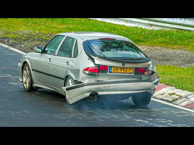 NÜRBURGRING DANGEROUS MOMENTS, ANGRY DRIVERS, Technical Defects & BAD Actions! 2024 Nordschleife