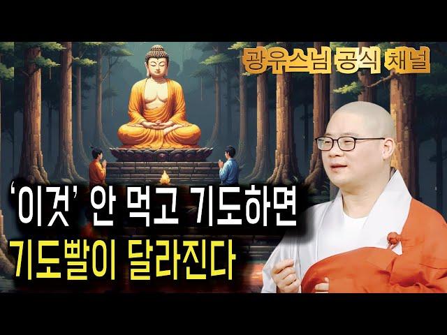 ‘이것’ 안 먹고 기도했더니 기도가 더 빨리 이루어진다고요? | 광우스님 부처님과 제자들22회