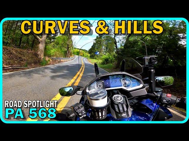 PA Rt 568 Road Spotlight | So Many Curves and Hills!